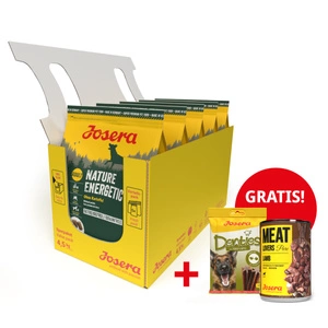 JOSERA Nature Energetic 5x900g + Denties 180g & Meatlovers 400g GRATIS!!