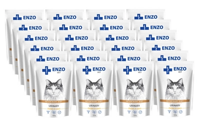 ENZO VET Urinary z kurczakiem w sosie dla kotów 24x100g