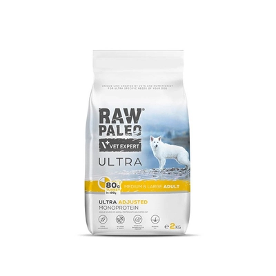Vet Expert Raw Paleo Ultra Turkey Adult Large 2kg/ Opakowanie uszkodzone (4502,689) !!! 