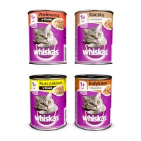 WHISKAS Adult puszka 4 x 400g mix smaków