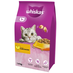 WHISKAS Adult 1,4 kg - sucha karma dla dorosłego kota, z pysznym kurczakiem