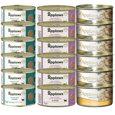 Applaws Cat Mix Smaków  18x70g PUSZKA