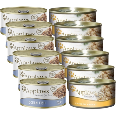 Applaws Cat Mix Smaków 12x70g PUSZKA