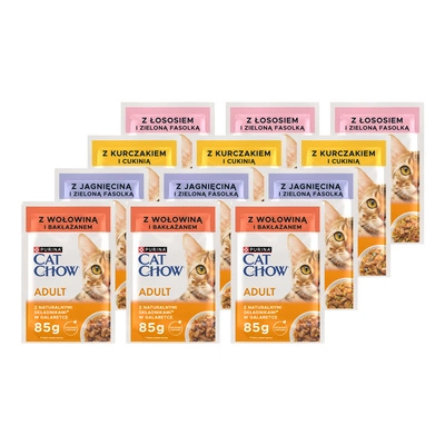 PURINA Cat Chow Adult Saszetka - Mix 12x 85g