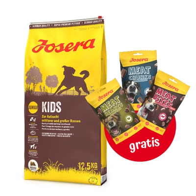 JOSERA Kids 12,5kg + 3x Mix Treats GRATIS!!