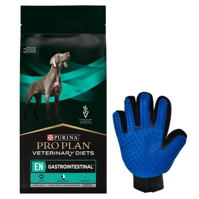 PRO PLAN Veterinary Diets Canine EN Gastrointestinal Karma sucha dla psa 12kg + Rękawica do czesania GRATIS!