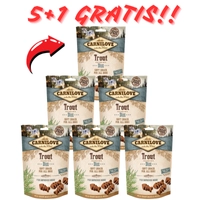 Carnilove Semi-Moist Snack, pstrąg i koperek, 200 g 5+1 GRATIS!!