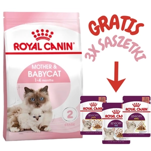 ROYAL CANIN Mother&Babycat karma sucha dla kotek w okresie ciąży, laktacji i kociąt od 1. do 4. miesiąca życia 2 kg + 3 SASZETKI GRATIS!!