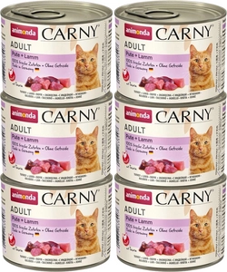 ANIMONDA Cat Carny Adult smak: indyk, jagnięcina 6x200g