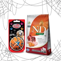 Farmina N&D Pumpkin Grain Free canine CHICKEN AND POMEGRANATE ADULT MEDIUM & MAXI 12kg + piłka