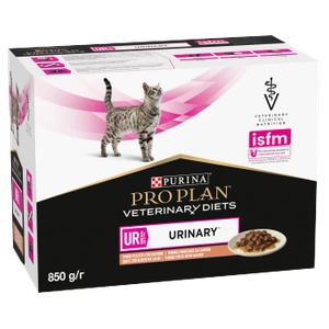 PRO PLAN Veterinary Diets Feline UR St/Ox Urinary Karma mokra dla kota z łososiem 10 x 85g