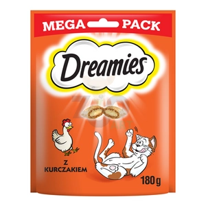 DREAMIES Mega Pack 180g - przysmak dla kota z pysznym kurczakiem