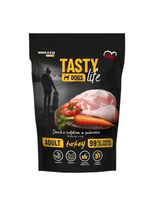 Tasty Dogs Life Danie z indykiem w galaretce 500g