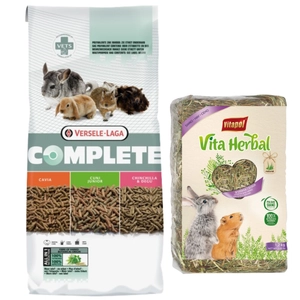 VERSELE-LAGA Cuni Junior Complete  8kg - pokarm dla młodych królików + VITAPOL Siano dla gryzoni 1,2kg