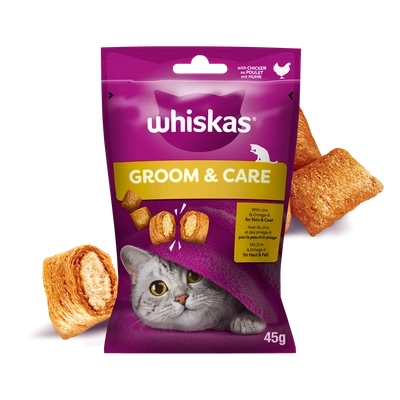 WHISKAS Zdrowy Blask 45g - przysmak dla kota, z kurczakiem