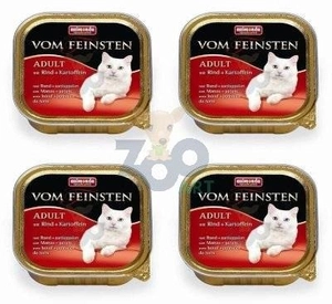 ANIMONDA Vom Feinsten Adult Cat smak: z wołowina i ziemniakami 6 x 100g