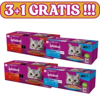 WHISKAS Adult saszetki 120x85g + 40x85g GRATIS