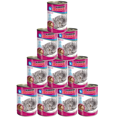 Super Benek KOT bezzbożowe kąski z królikiem w sosie 10x415g