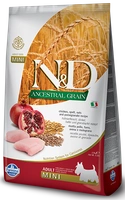 Farmina N&D  Ancestral Grain canine CHICKEN & POMEGRANATE ADULT MINI 7kg + Advantix - dla psów do 4kg (pipeta 0,4ml)