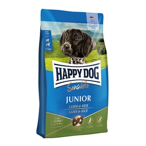 HAPPY DOG Sensible Junior, sucha karma, jagnięcina/ryż, 10 kg opakowanie uszkodzone (5359,2830)
