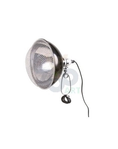 TRIXIE Lampa z klamrą zaciskową, czarna, z siatką ochronną, o 21cm, 150W