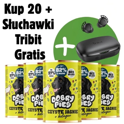 Dobry Pies Mono Mix Smaków z kolagenem 20x400g