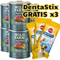 WILD FARM Superfood Wild Boar (Dziczyzna z batatami, jagodami i ziołami) 6x800g bezzbożowa karma dla psa