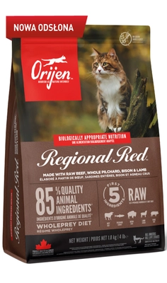 ORIJEN Regional Red Cat 1,8kg opakowanie uszkodzone (2664)