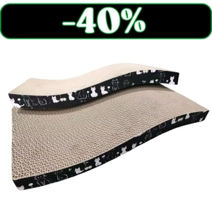 Kartonowy drapak dla kota fala