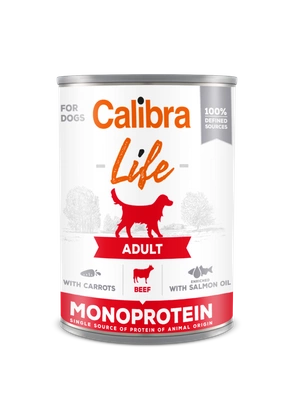 CALIBRA Dog Life Adult Beef with Carrots 400g