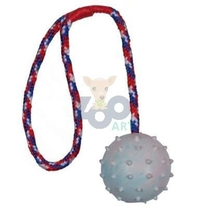 TRIXIE piłka gumowa na sznurku 6/30cm