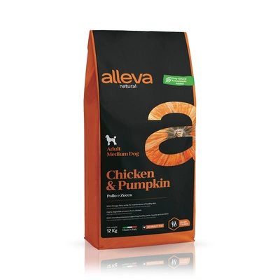 Alleva Natural Adult Medium Chicken & Pumpkin 12kg