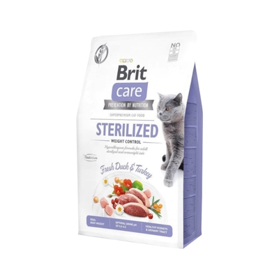 BRIT Care Cat  Grain-Free Sterilised Weight Control 2kg / Opakowanie uszkodzone (5171) !!!