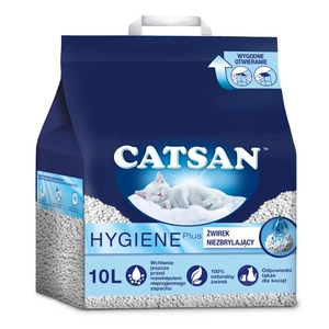 CATSAN Hygiene Plus 10l - 5kg - naturalny żwirek dla kota /Opakowanie uszkodzone (1412) !!!