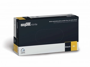 Rękawice nitrylowe bezpudrowe rozmiar M - czarne