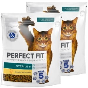 PERFECT FIT (Sterile 1+) 2x 750g Bogaty w Kurczaka - sucha karma dla kota po sterylizacji