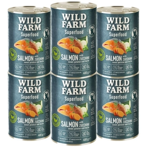 WILD FARM Superfood Salmon 6x400g bezzbożowa karma dla psa