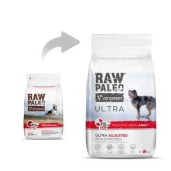 Vetexpert Raw Paleo Ultra Beef Adult Medium/Large 2kg/ opakowanie uszkodzone (891)
