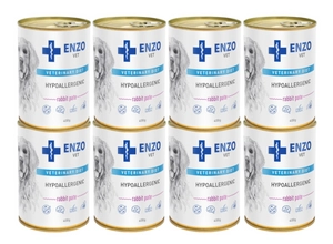 ENZO VET Hypoallergenic dieta hypoallergiczna z królikiem dla psów 8x400g