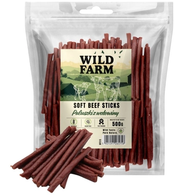 WILD FARM paluszki z wołowiny 500g przysmak dla psa