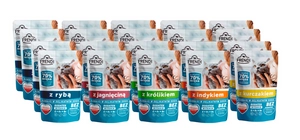 Frendi kawałki w delikatnym sosie z kurczakiem dla kota 20x100g 5 smaków