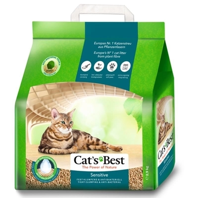 JRS Cats Best Sensitive (Green Power) żwirek dla kota 8L/2,8kg / Opakowanie uszkodzone (1774) !!! 