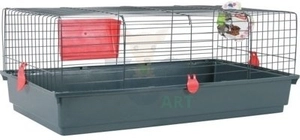 ZOLUX Klatka Classic 100 cm szaro-czerwona