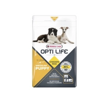 VERSELE-LAGA Opti Life Puppy Medium 1kg - z kurczakiem - dla szczeniąt średnich ras -data ważności 08.03.2025r