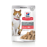 HILL'S SP FELINE  STERILISED CAT SALMON   85 G 