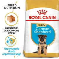 ROYAL CANIN German Shepherd Puppy 12kg karma sucha dla szczeniąt do 15 miesiąca, rasy owczarek niemiecki opakowanie uszkodzone (3485)