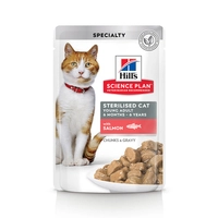 HILL'S SP FELINE  STERILISED CAT SALMON   85 G /DATA WAŻNOŚCI 02.2025