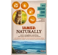 IAMS - Naturally z dorszem oceanicznym w sosie 85g