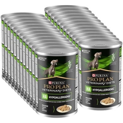 PRO PLAN Veterinary Diets HA Hypoallergenic Karma mokra dla psa mus 24x400g