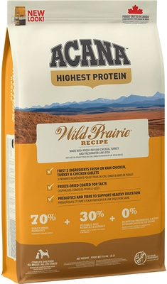 ACANA Wild Prairie Dog 11,4kg/ Opakowanie uszkodzone (1769, 1780,3205)!!!